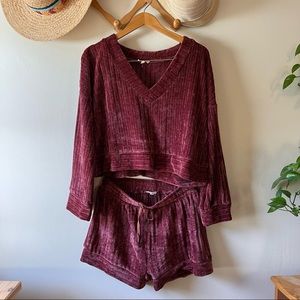 entro 2-piece Sweater & Short Loungewear Set